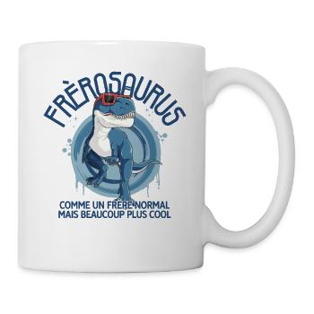 Big Brother Dinosaur Humor Frerosaurus Family - Mug - white - Right