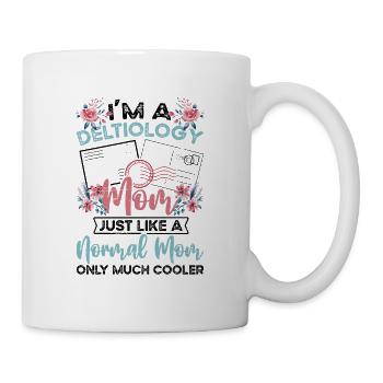 Deltiology Mom Postcard Collector for Deltiologists - Mug - white - Right