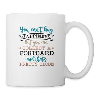 Deltiology card Colleting Deltiologist postcard - Mug - white - Right