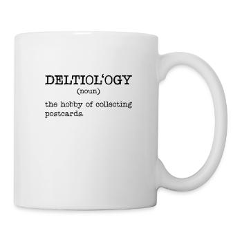 Deltiology-definition Deltiologist-postcard - Mug - white - Right