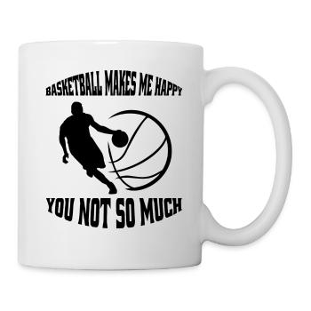 Basketball Verein Basketballliebhaber Basketballer - Tasse - Weiß - Rechts