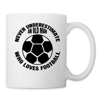 Fußball Fußballer Fußballtrainer Fußballspieler - Tasse - Weiß - Rechts