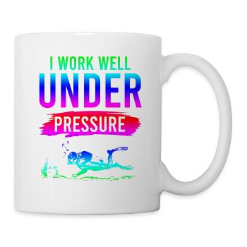 Spruch tauchen - Mug - white - Right