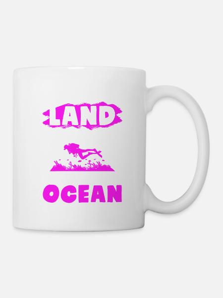 ozean tauchen - Tasse - Weiß