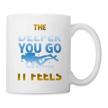 deep sea diving - Mug - white - Right