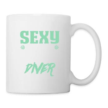 plongée sous-marine sexy - Mug blanc - blanc - Droite