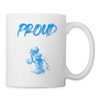 fière maman de football - Mug blanc - blanc - Droite