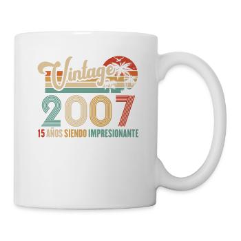 Anniversaire Vintage Idée Cadeau D Anniversaire 15 - Mug blanc - blanc - Droite