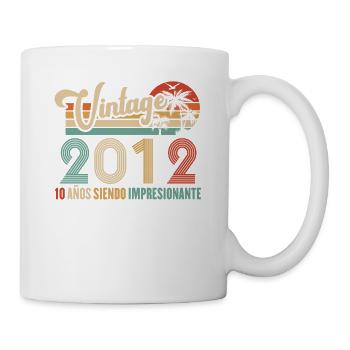 Anniversaire Vintage Idée Cadeau D Anniversaire 10 - Mug blanc - blanc - Droite
