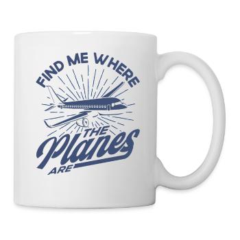 Cadeau d’atterrissage d’avion de pilote d’avion d’avion - Mug blanc - blanc - Droite