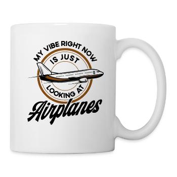 Flugzeug Pilot Flugzeuge Flugzeug Landung Geschenk - Tasse - Weiß - Rechts