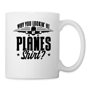 Flugzeug Pilot Flugzeuge Flugzeug Landung Geschenk - Tasse - Weiß - Rechts