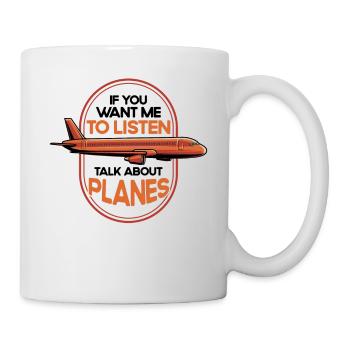 Flugzeug Pilot Flugzeuge Flugzeug Landung Geschenk - Tasse - Weiß - Rechts