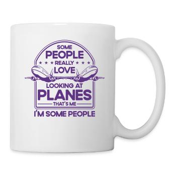 Flugzeug Pilot Flugzeuge Flugzeug Landung Geschenk - Tasse - Weiß - Rechts