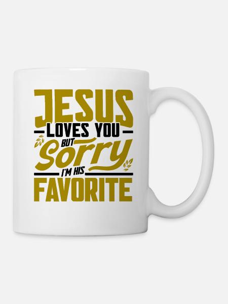 Jesus Bibel Christlich Religiös Kirche Geschenk - Tasse - Weiß