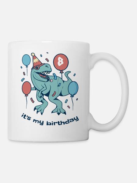 Its my Birthday Dino - Mug - white