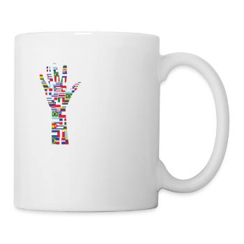 Mois du patrimoine hispanique Main pour les publications par - Mug blanc - blanc - Droite