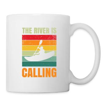 La rivière appelle Paddle Outdoor Oar - Mug blanc - blanc - Droite