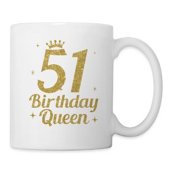 Anniversaire Reine 51 - Mug blanc - blanc - Droite