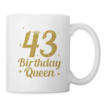 Birthday Queen 43 - Mug - white - Right