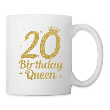 Birthday Queen 20 - Mug - white - Right