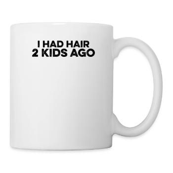 I Had Hair 2 Kids Ago Bald Guy Bald Head Husband - Mug - white - Right