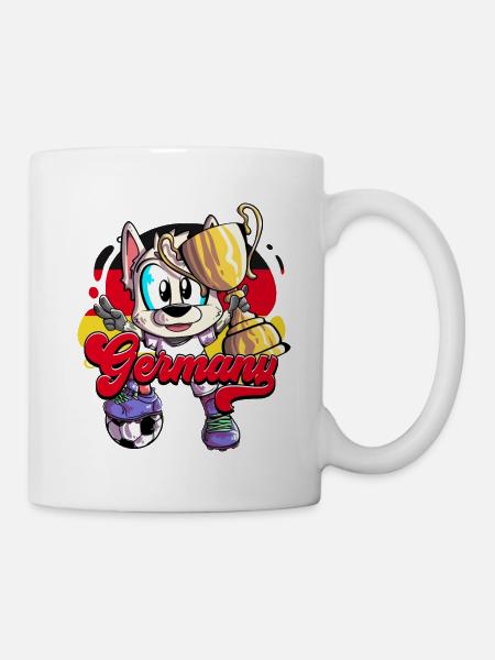 Deutschland Fußball - Tasse - Weiß