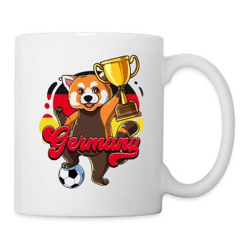 Deutschland Fußball - Tasse - Weiß - Rechts