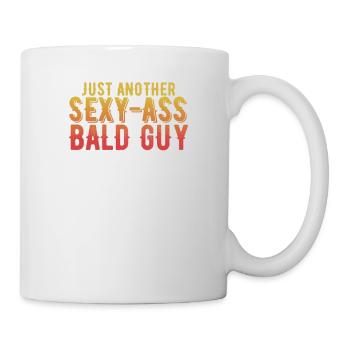 Lustig nur ein weiterer sexy glatzköpfiger Kerl Humor kahl - Tasse - Weiß - Rechts