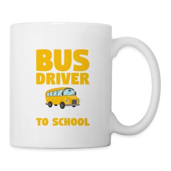 Watch Out Bus Driver Is Back To School - Mug - white - Right
