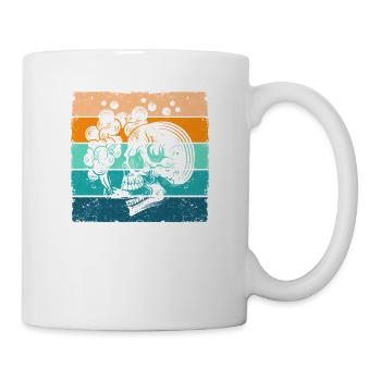 Fumer Skeleton Joint Funny Grass Weed Cannabis - Mug blanc - blanc - Droite
