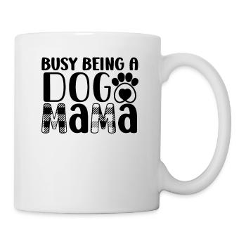 Employed as a dog mom - Mug - white - Right