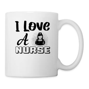 J’aime une infirmière - Mug blanc - blanc - Droite