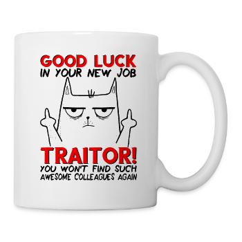 Changement d’emploi Nouvel emploi Adieu Cadeau d’adieu - Mug blanc - blanc - Droite