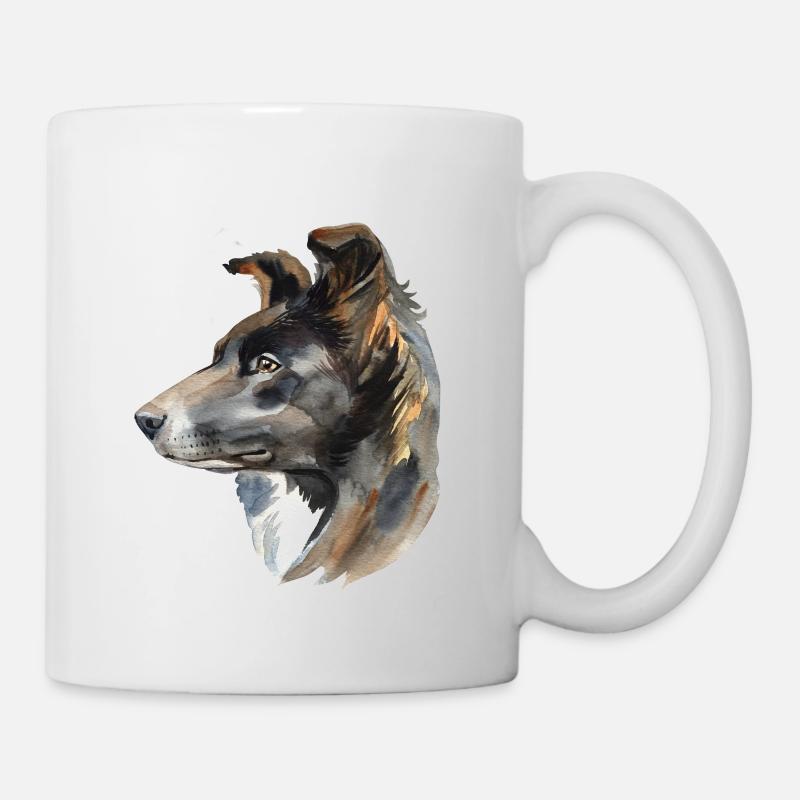 Bordercollie Mom Collie Hund Hunde Mama Mutter - Tasse - Weiß