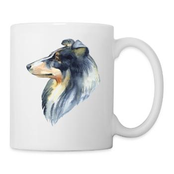 Collie Hund Hundebesitzer Hundeliebhaber Hunde - Tasse - Weiß - Rechts