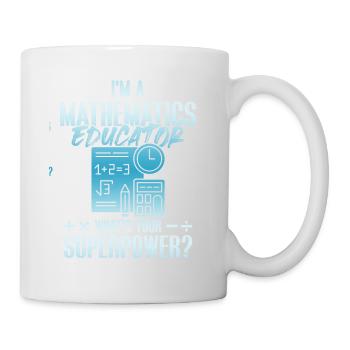 mathematics superpower - Mug - white - Right