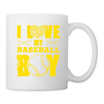 I love baseball boys - Mug - white - Right