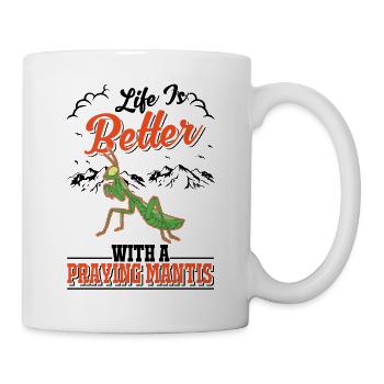 Mante religieuse mante mante mante mante - Mug blanc - blanc - Droite