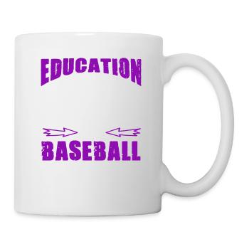 baseball dicton drôle - Mug blanc - blanc - Droite