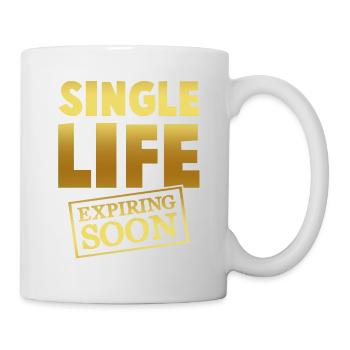 single leben bräutigam - Tasse - Weiß - Rechts