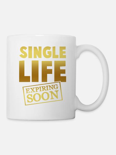single leben bräutigam - Tasse - Weiß