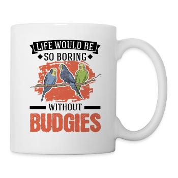 Cadeau perruche Welli Cockatiel - Mug blanc - blanc - Droite