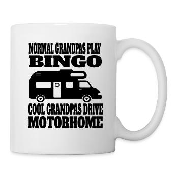 Camping-car Grand-père Camp Camping Grand-père Caravane - Mug blanc - blanc - Droite