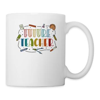 Costume de futur enseignant pour enfants - Mug blanc - blanc - Droite