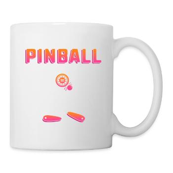 Pinball Flipperautomat Sammler Acrade Geschenk - Tasse - Weiß - Rechts