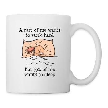 A part of me want to work Rabbit - Mug - white - Right