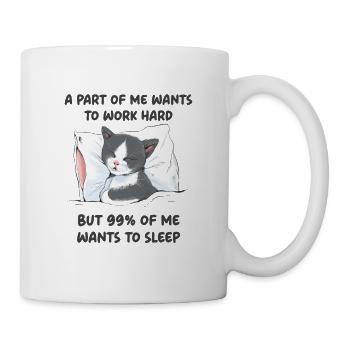 A part of me want to work - Mug - white - Right