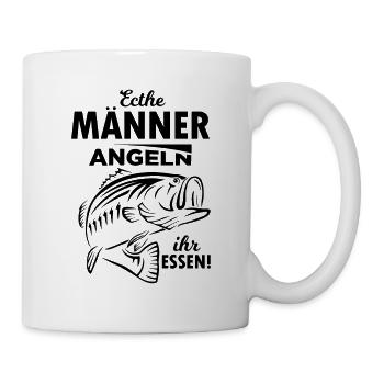 Fischen Angeln Angler Petri Heil Karpfen Fishing - Tasse - Weiß - Rechts