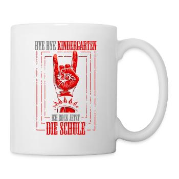 Einschulung Schulanfang Kindergarten Schulstart - Tasse - Weiß - Rechts